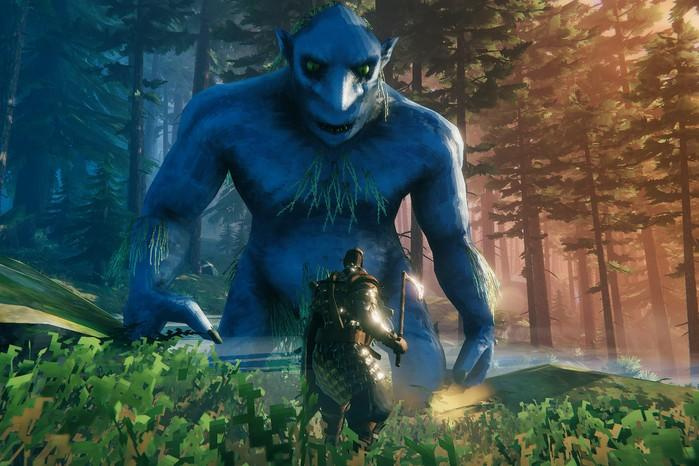 radio times best pc games valheim A player facing a giant in Valheim