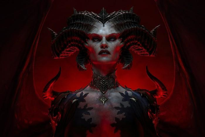 Diablo 4 Altar of Lilith locations Lilith in Diablo 4, in front of a red background